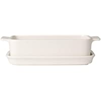 Villeroy &amp- Boch Pasta Passion Plato de lasaña pequeño para una persona- Porcelana - Blanco- 2 piezas